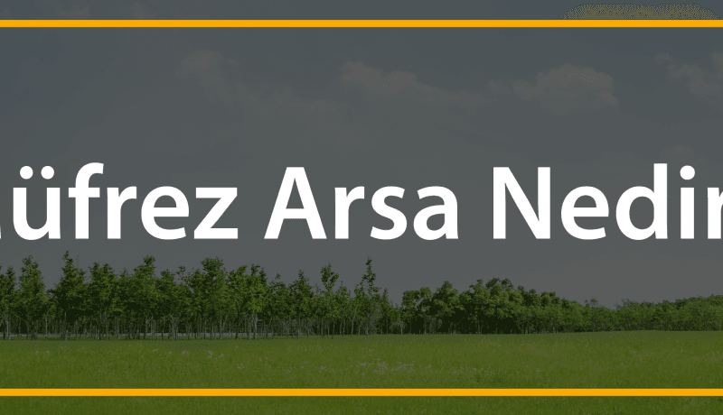 müfrez arsa nedir